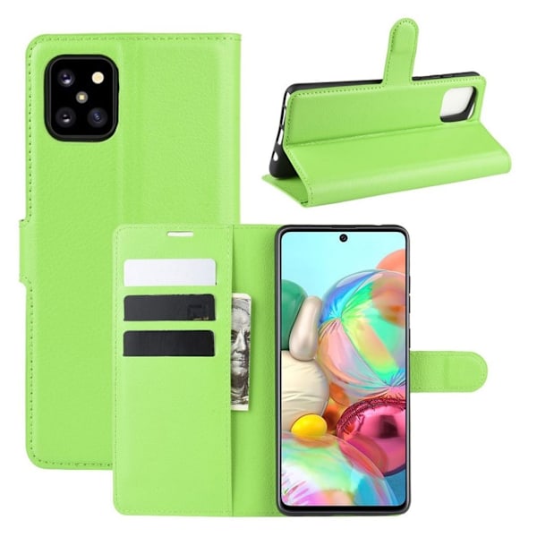 Classic Samsung Galaxy Note 10 Lite flip etui - Grønn Green