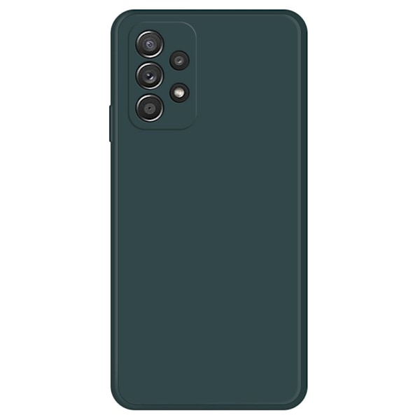 Avfasat gummerat droppskydd för Samsung Galaxy A52s 5G / A52 5G / A52 - Svartaktig Grön Grön
