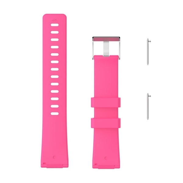 Fitbit Versa klockarmband i mjuk TPE material - Rosenröd och storlek L Rosa