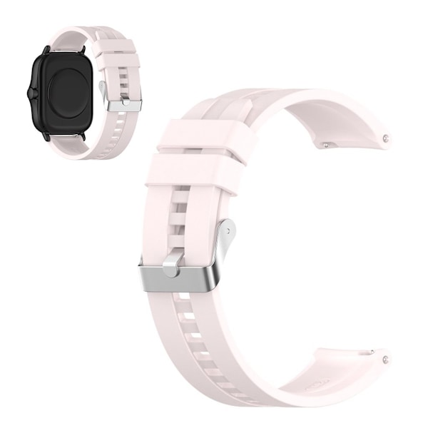 20 mm silikoneurrem til Amazfit GTS-enheder - Lyserød Pink