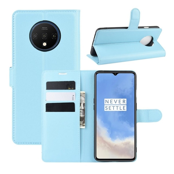 Alpha läder OnePlus 7T fodral - Blå Blå