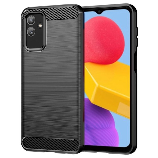 Carbon Flex Suojakotelo Samsung Galaxy M13 5g - Musta Black