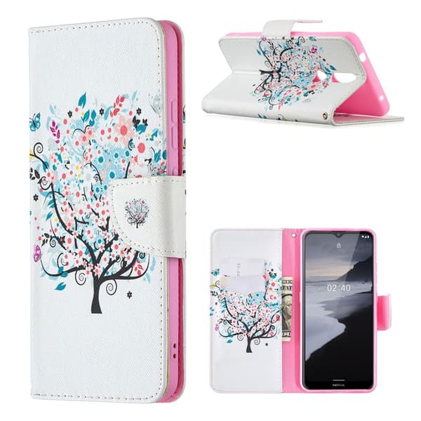 Wonderland Nokia 2.4 flip kuoret - Puu Multicolor