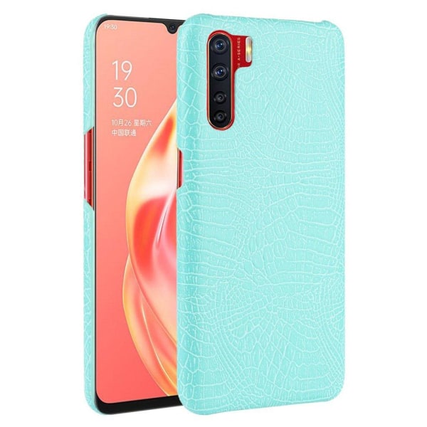 Croco kuoret - Oppo A91 / F15 - Syaani Green