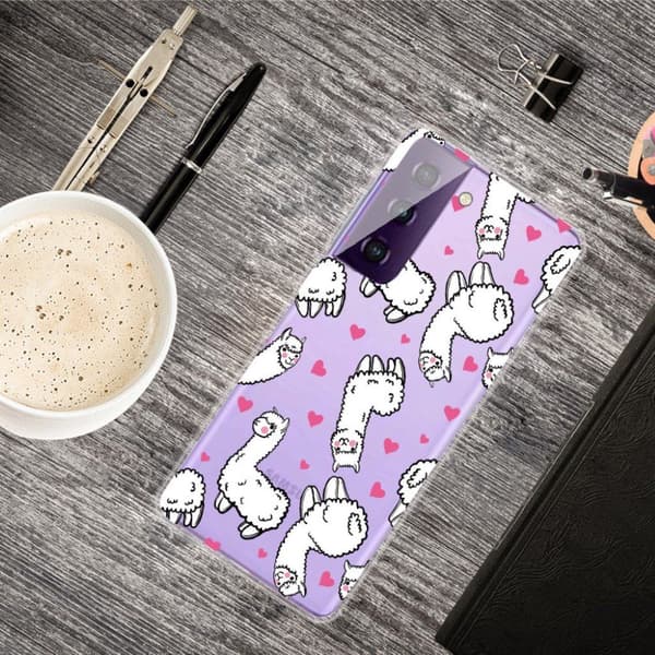 Deco Samsung Galaxy S21 FE Etui - Sau White
