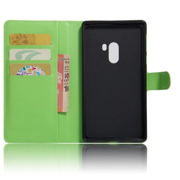 Xiaomi Mi Mix Läder fodral med plånbok - Grön Grön