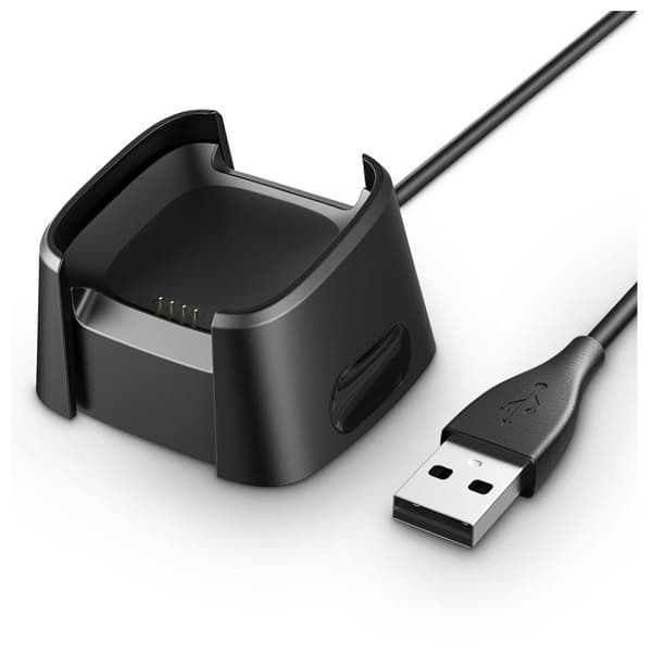 Fitbit Versa ladestasjon med USB kabel Black