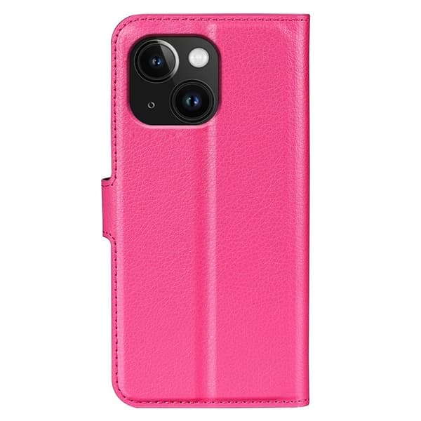 Klassisk iPhone 15 flip etui - Pink Pink