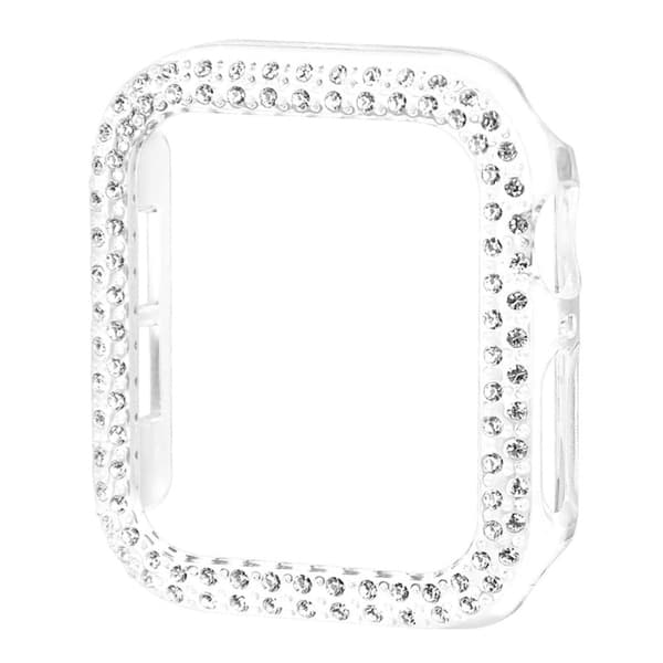 Apple Watch (41 mm) skyddsfodral med strassdekor - Transparent Transparent