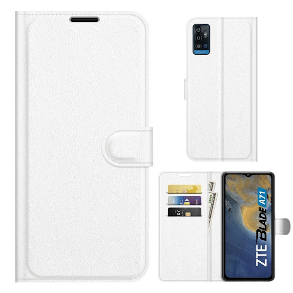 Classic ZTE Blade A71 Flippetui - Hvit White