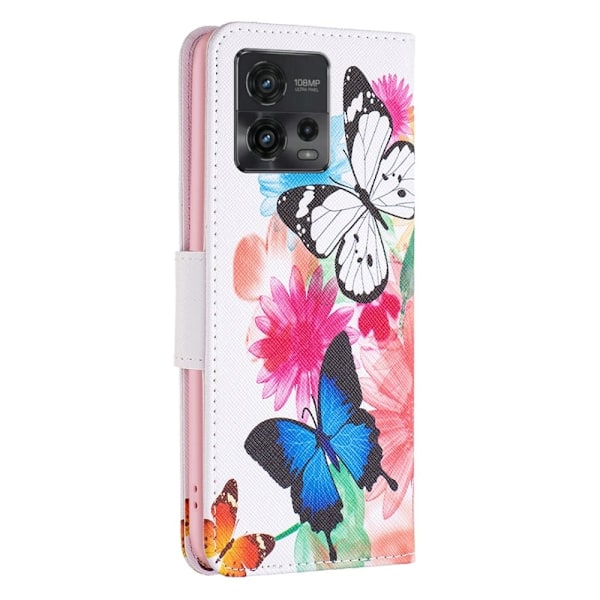 Wonderland Motorola Moto G72 Läppäkotelo - Two Butterflies Multicolor