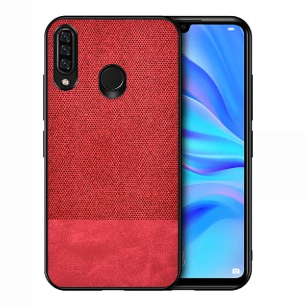 Berlin Honor 10 Lite kuoret - Kangas + PU / punainen Red