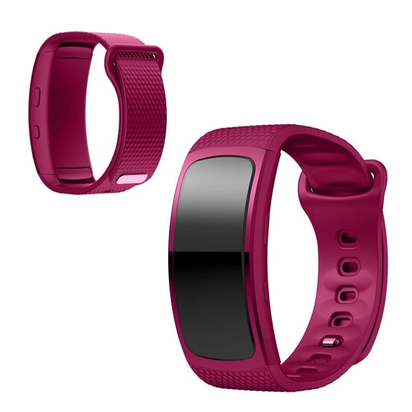 Samsung Gear Fit2 silikoninen kellonauha - Violetti Koko: L Purple