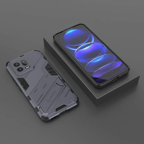 Stødsikker Hybrid Cover med A Moderne Touch til Xiaomi 13 - Mørkeblå Blue