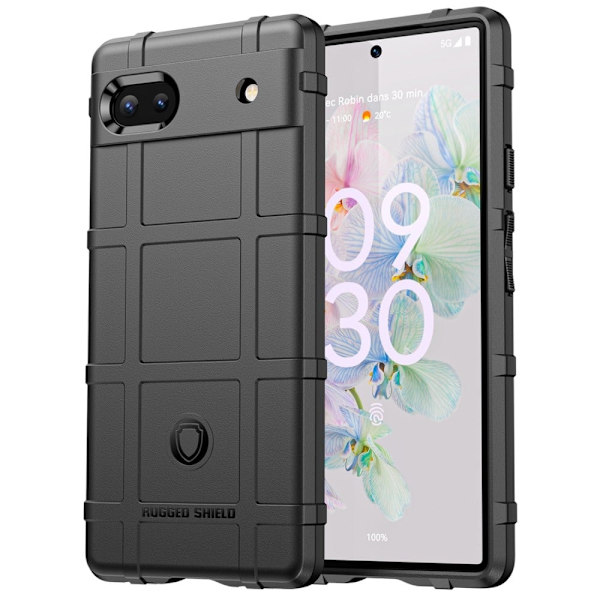 Rugged Shield Suojakotelo Google Pixel 6a - Musta Black