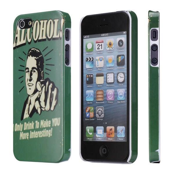 RetroLine (ver. 6) iPhone 5 / 5S etui Green