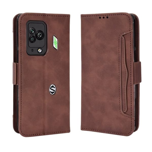 Modernt Xiaomi Black Shark 5 Pro fodral med plånbok - Brun Brun