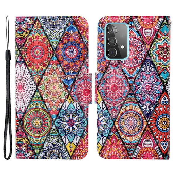 Wonderland Samsung Galaxy A33 5G flip etui - Rombisk Totem Multicolor