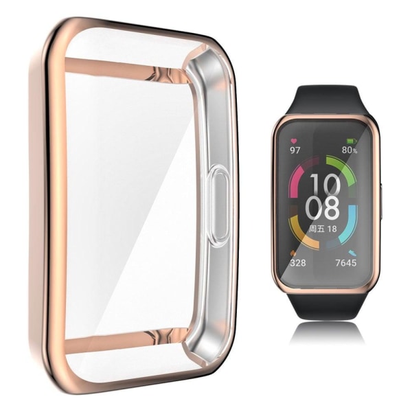 Honor Band 6 electroplating TPU cover - Rose Gold Pink