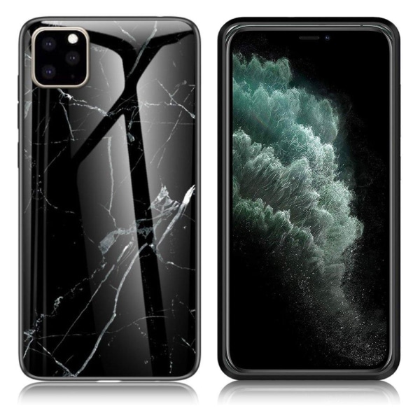 Marble design iPhone 11 Pro Max cover - Sort Black