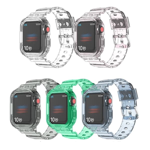 Apple Watch (41mm) XINCUCO glacier fleksibelt cover + urrem - Blå Blue