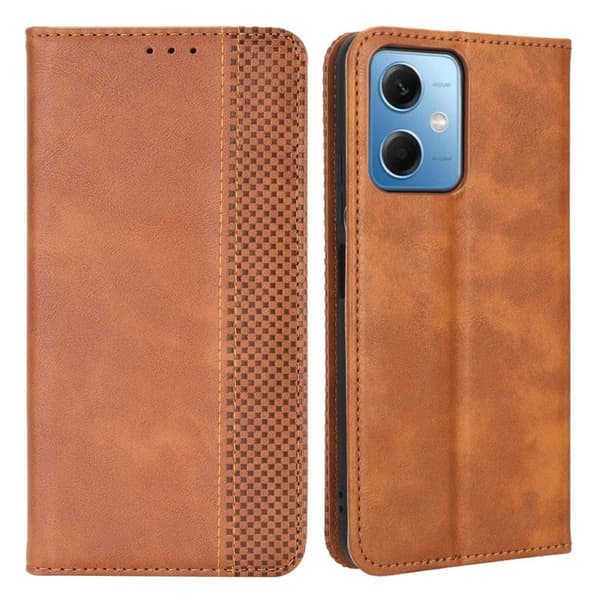 Bofink Vintage Xiaomi Redmi Note 12 Læretui - Brun Brown