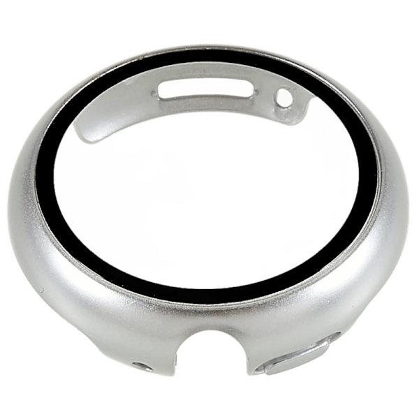 Google Pixel Watch protective cover with tempered glass - Silver Silvergrå