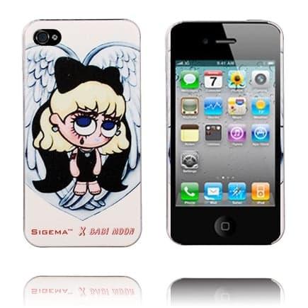 Sødt tegnefilmsetui (lyserød og hvid baby) til iPhone 4/4S Multicolor