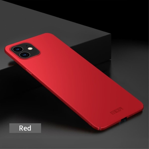 MOFI iPhone 12 Pro / iPhone 12 slim shield kotelot - Punainen Red