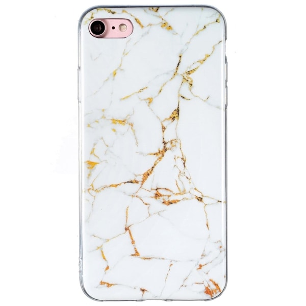 Marmor etui til iPhone SE (2022) / SE 2020 / 8 / 7 - Hvid White