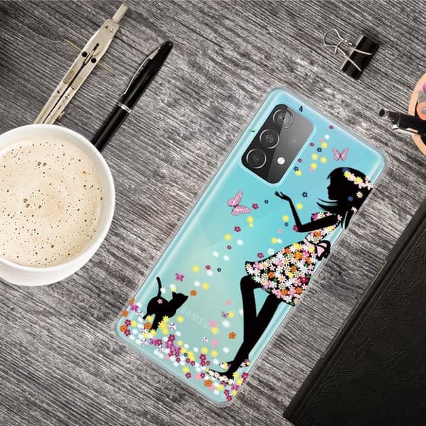 Deco Samsung Galaxy A72 5G Etui - Jente Multicolor