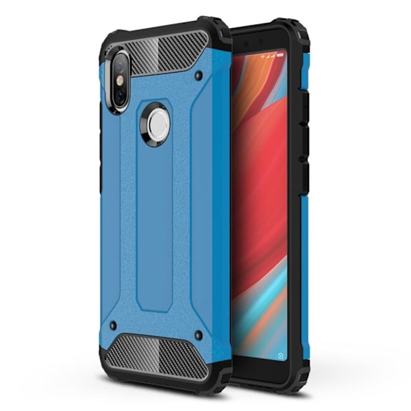 Xiaomi Redmi S2 mobilskal plast silikon kolfiber - Blå Blå