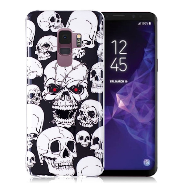 Samsung Galaxy S9 Skal med ett unikt motiv - Döskallar multifärg