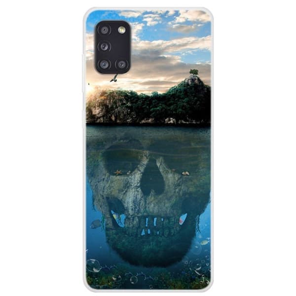 Deco Samsung Galaxy A31 Etui - Skull Multicolor