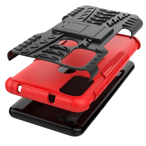 Offroad Suojakotelo Motorola G Pure - Punainen Red