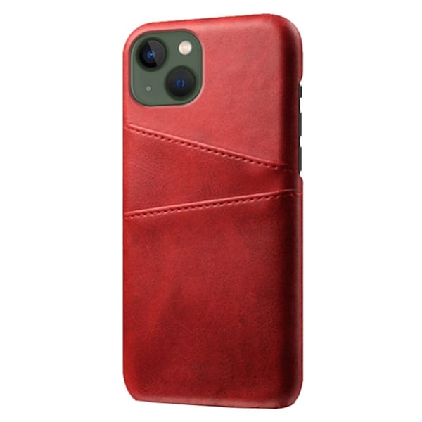 Dual Card iPhone 14 deksel - Rød Red