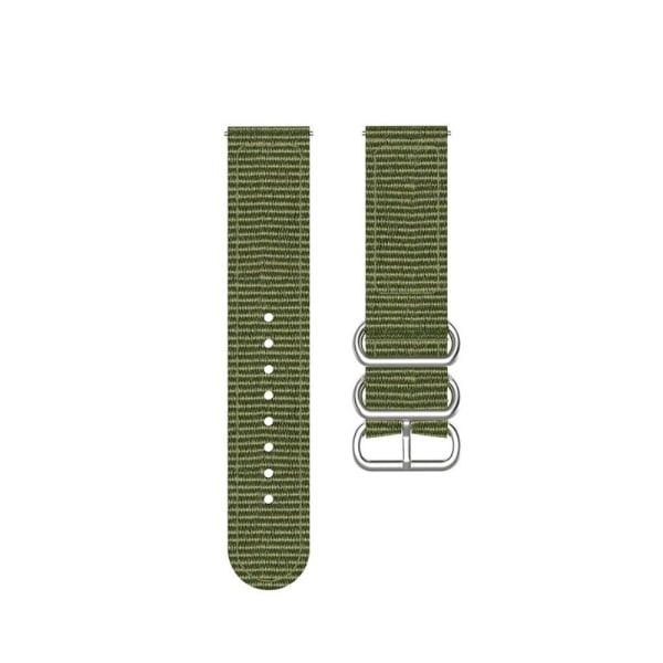 22 mm Huawei Watch GT Runner / GT 3 46 mm klockarmband i nylon - Militärgrön Grön