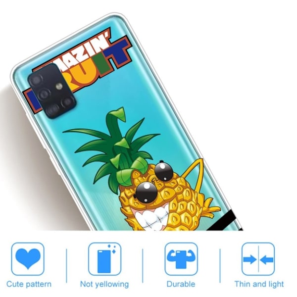 Deco Samsung Galaxy A71 skal - Ananas Gul