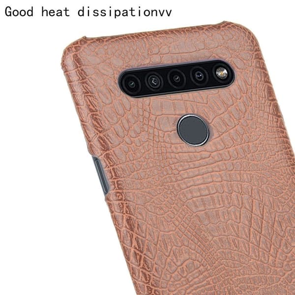 Croco kuoret - LG K41S - Ruskea Brown