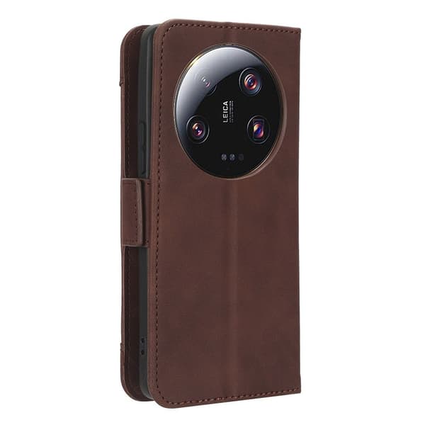 Stilig Læretui med Lommebok til Xiaomi 13 Ultra - Brun Brown
