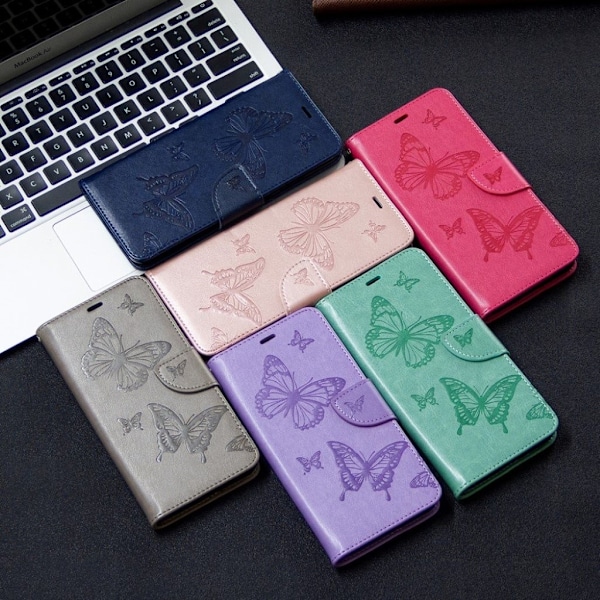 Butterfly Nokia 5.3 Etui - Grå Silver grey