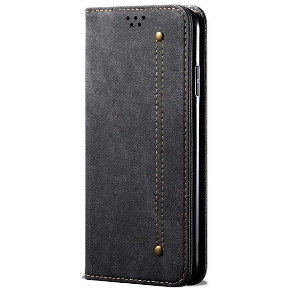 Jeans Samsung Galaxy A04 Läppäkotelo - Musta Black