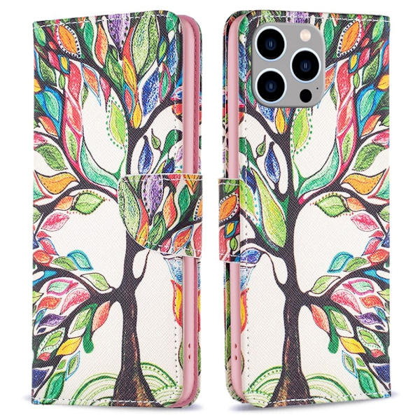 Wonderland iPhone 15 Pro Max Flippetui - Life Tre Multicolor