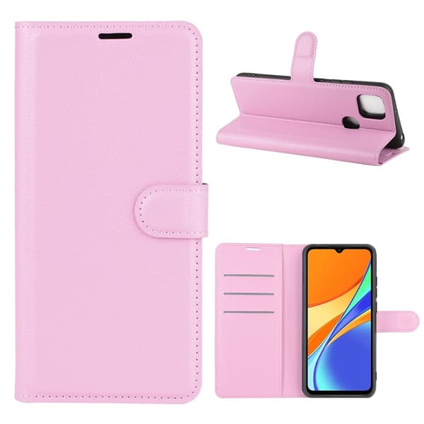 Classic Xiaomi Redmi 9C Läppäkotelo - Pinkki Pink