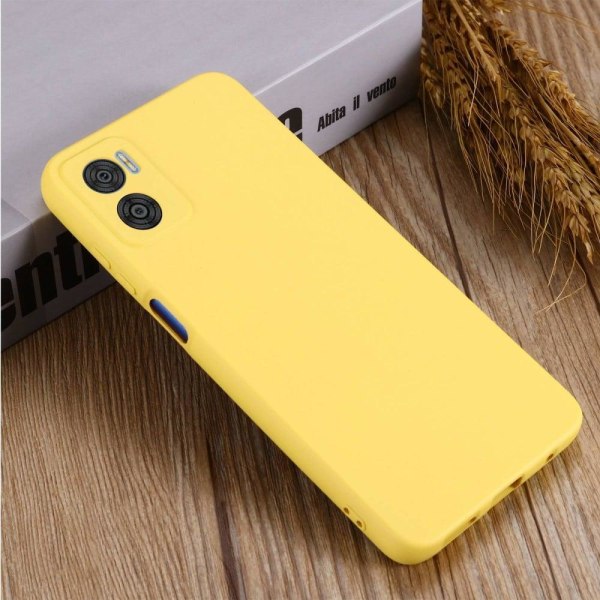 Matta nestesilikoninen kuori Motorola Moto E22i / Motorola Moto E22 - Keltainen Yellow