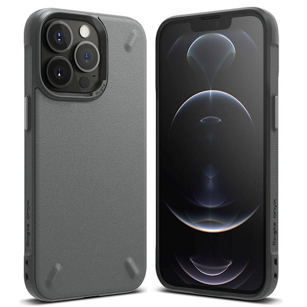 RINGKE ONYX - iPhone 13 Pro - Mørk Grå Silver grey