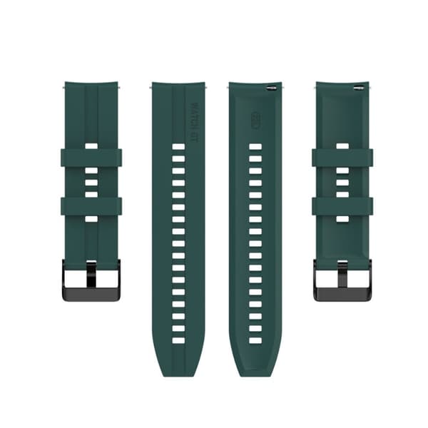 22mm universaali silikoninen kellohihna - Tummanvihreä Green