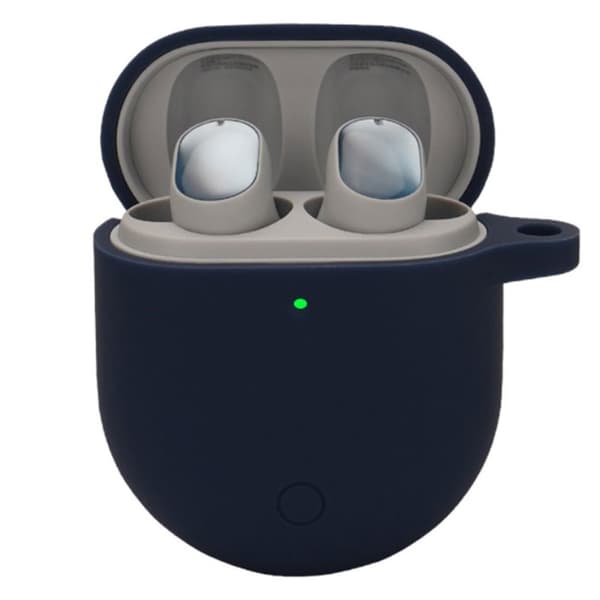 Xiaomi Redmi AIrDots 3 silikoneetui med hængende spænde - Midnatsblå Blue