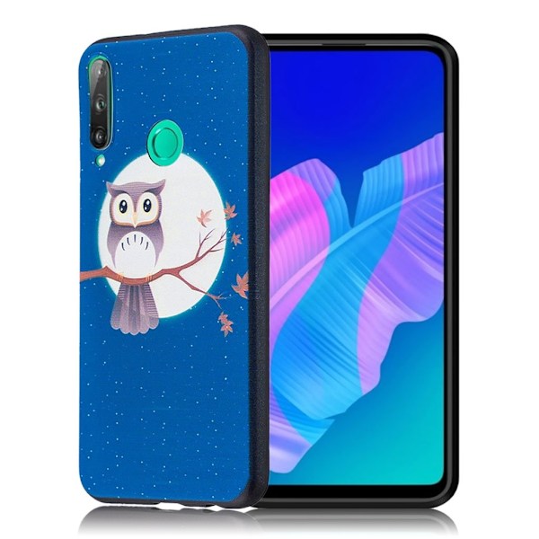 Imagine Huawei P40 Lite E Cover - Ugle og Måne Multicolor