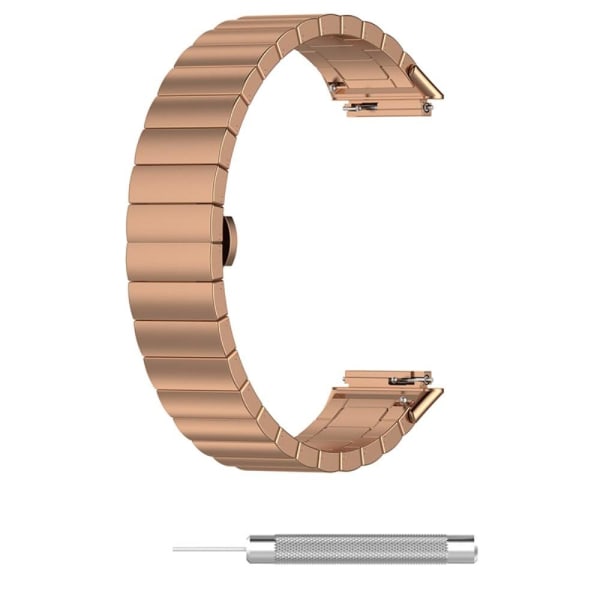 Huawei Band 7 stainless steel watch strap - Rose Gold Rosa